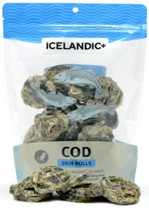 1ea 3 oz. Icelandic+ Cod Skin Rolls - Treat